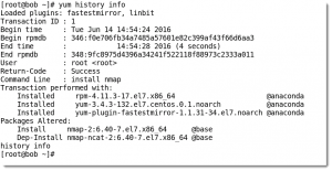 history info nmap