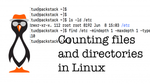 counting files and directories in Linux