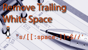 Remove Trailing Spaces Using Sed