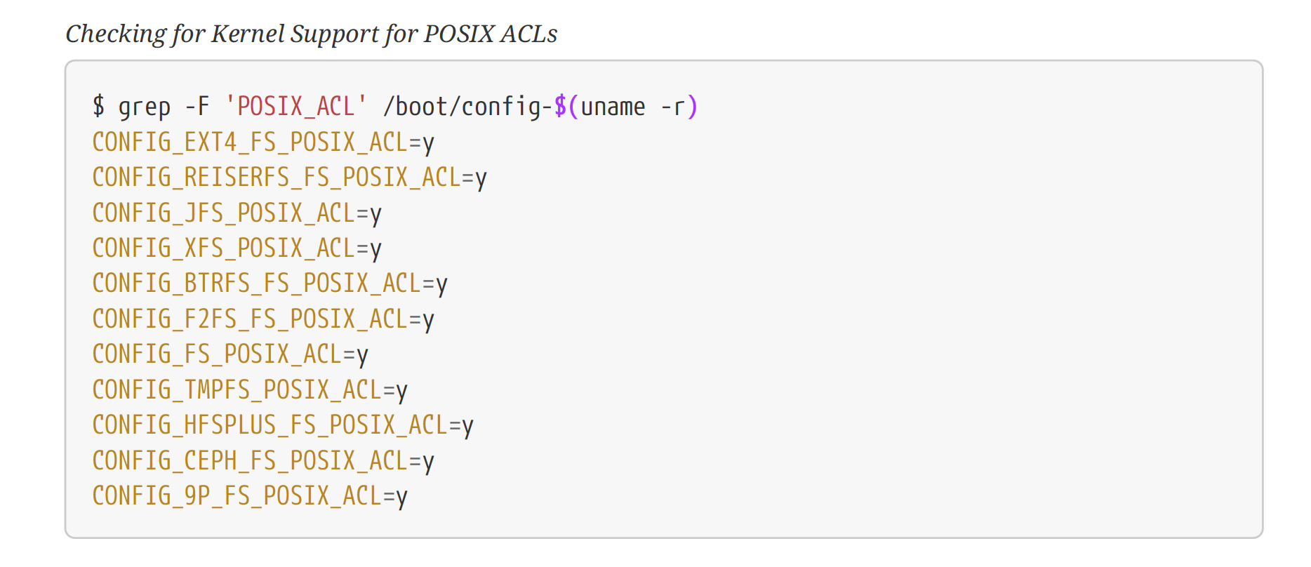 POSIX ACLs